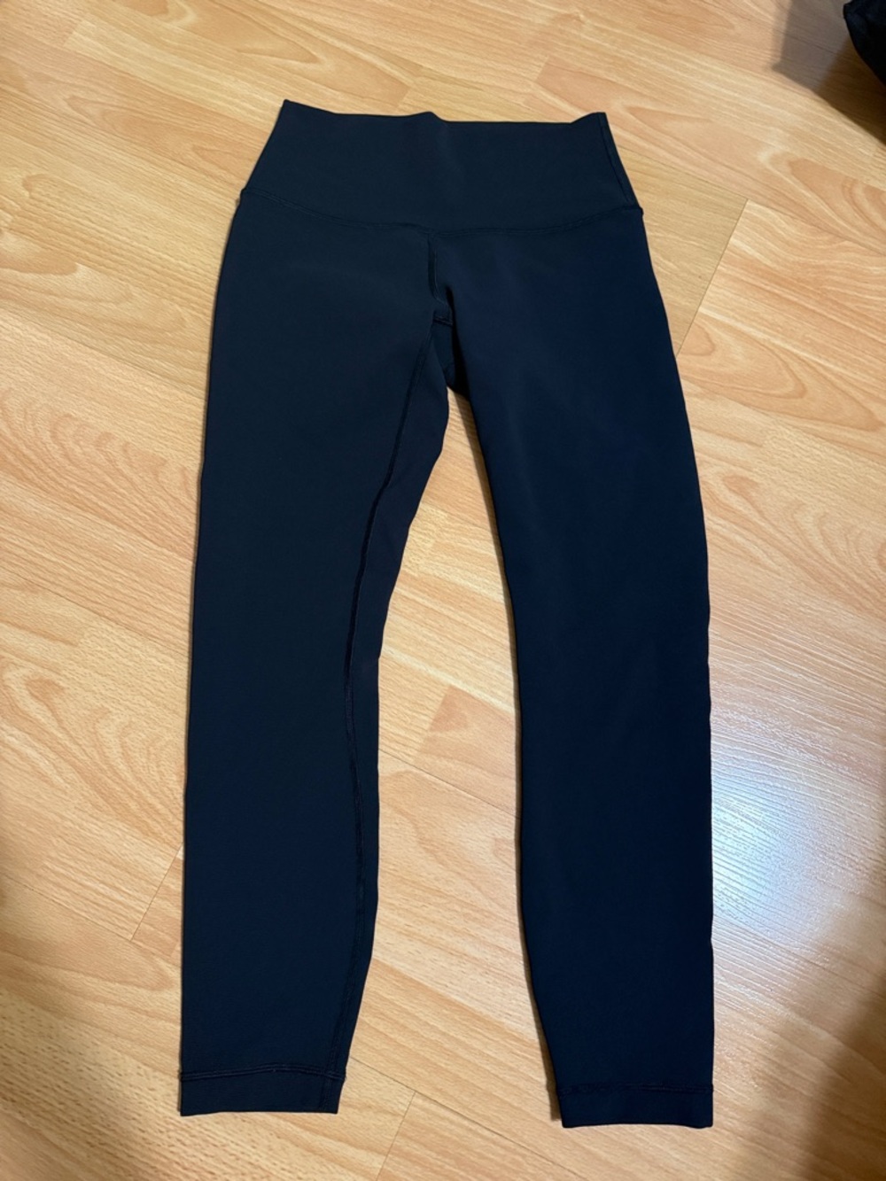Lululemon Black High-Waist Athletic Leggings. Thick base layer.